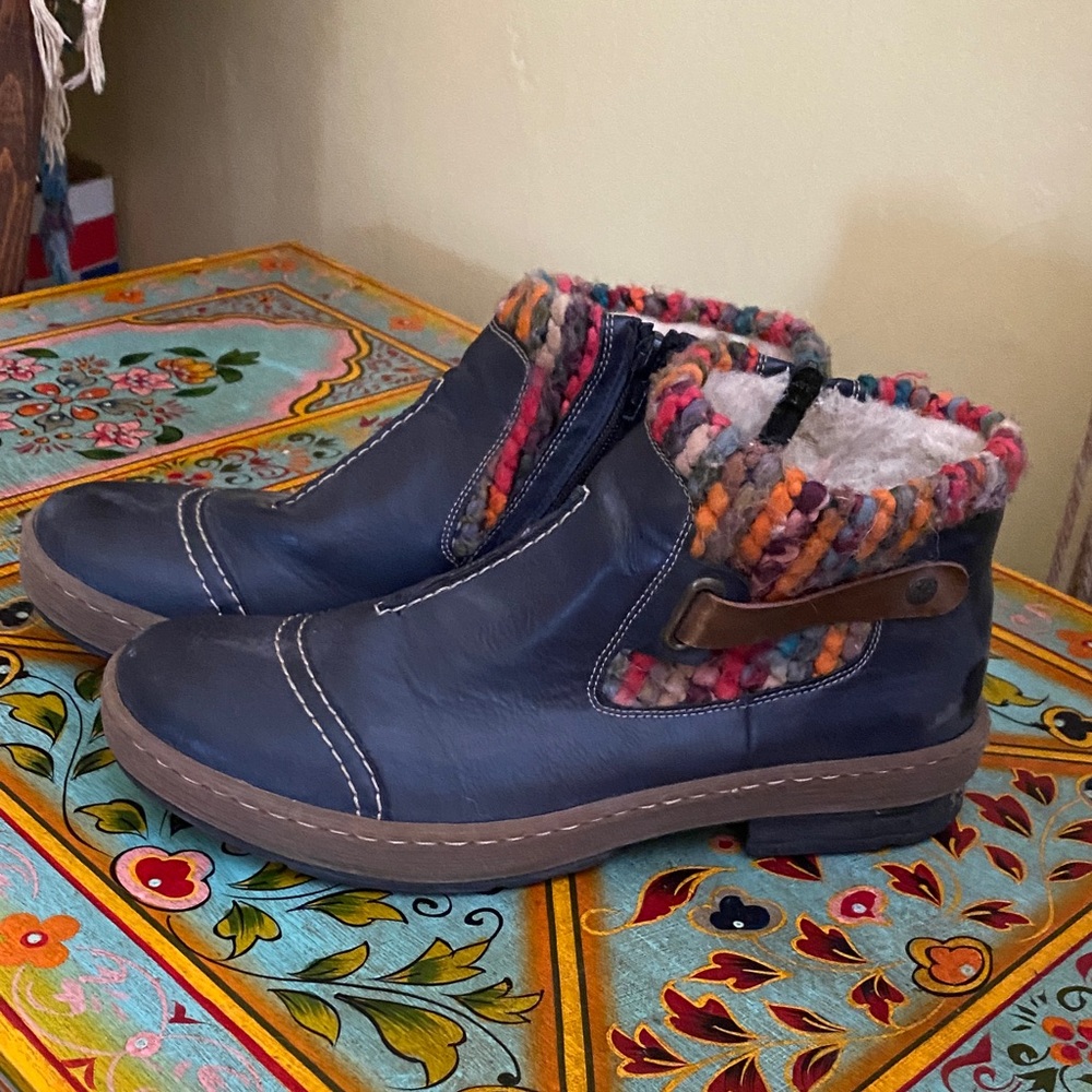 Women's Rieker Felicitas - Ankle Boots with Multicolor Trim